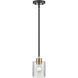 Renitta 1 Light 5 inch Matte Black/Modern Gold Mini-Pendant Ceiling Light